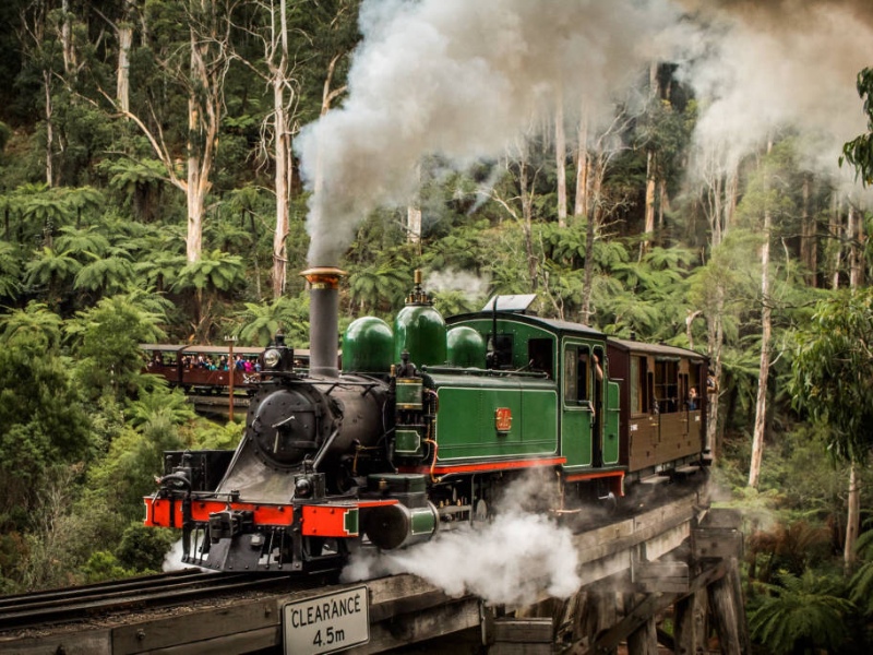 tau-lua-hoi-nuoc-puffing-billy -steam